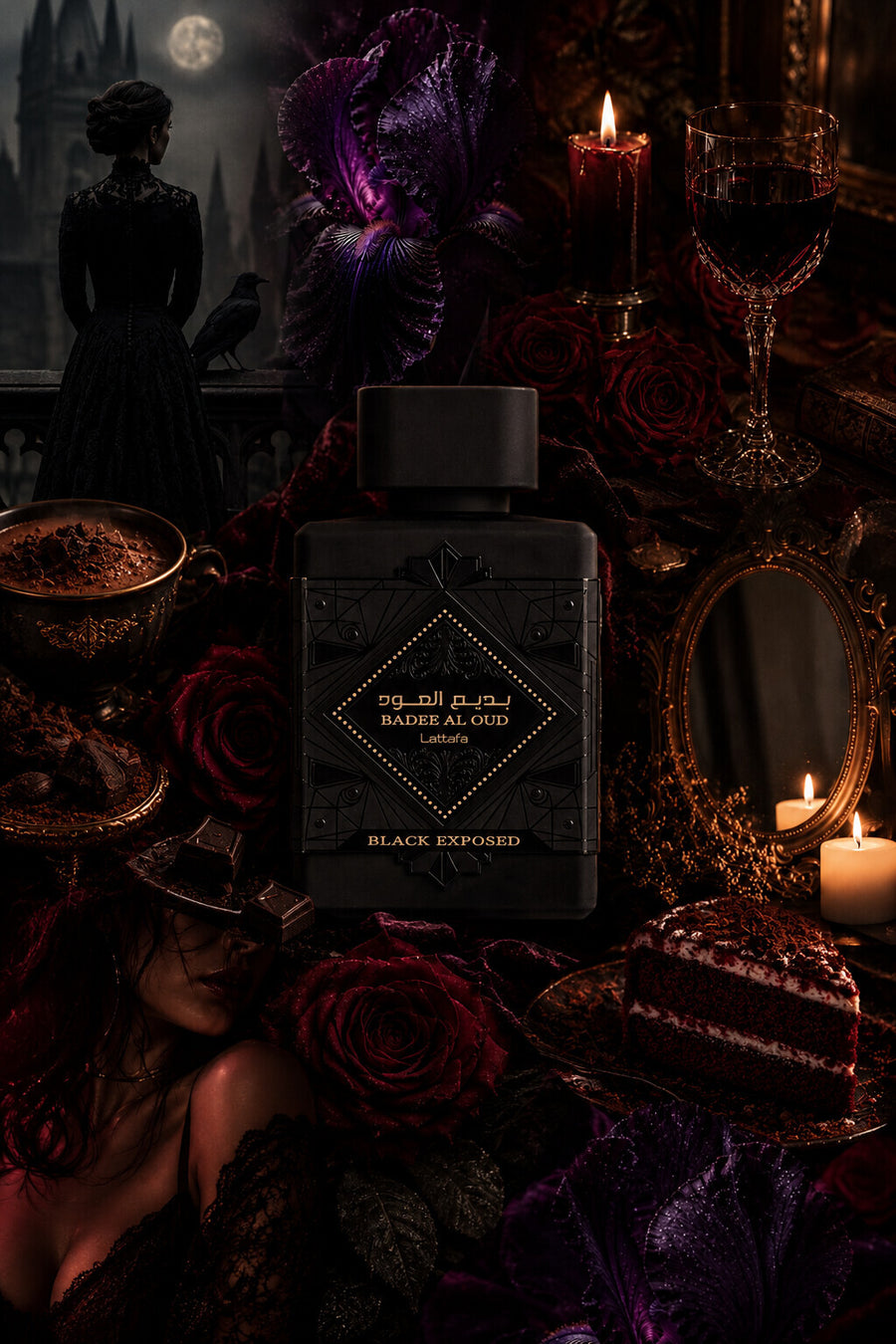 Lattafa Bade’e Al Oud Black Exposed Eau De Parfum – 100ML for Men and Women