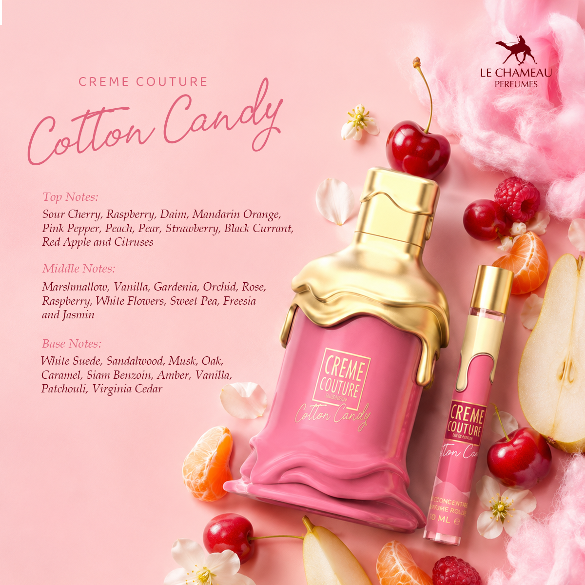 Le Chameau Creme Couture Cotton Candy EDP – 100ML + 10ML for Women